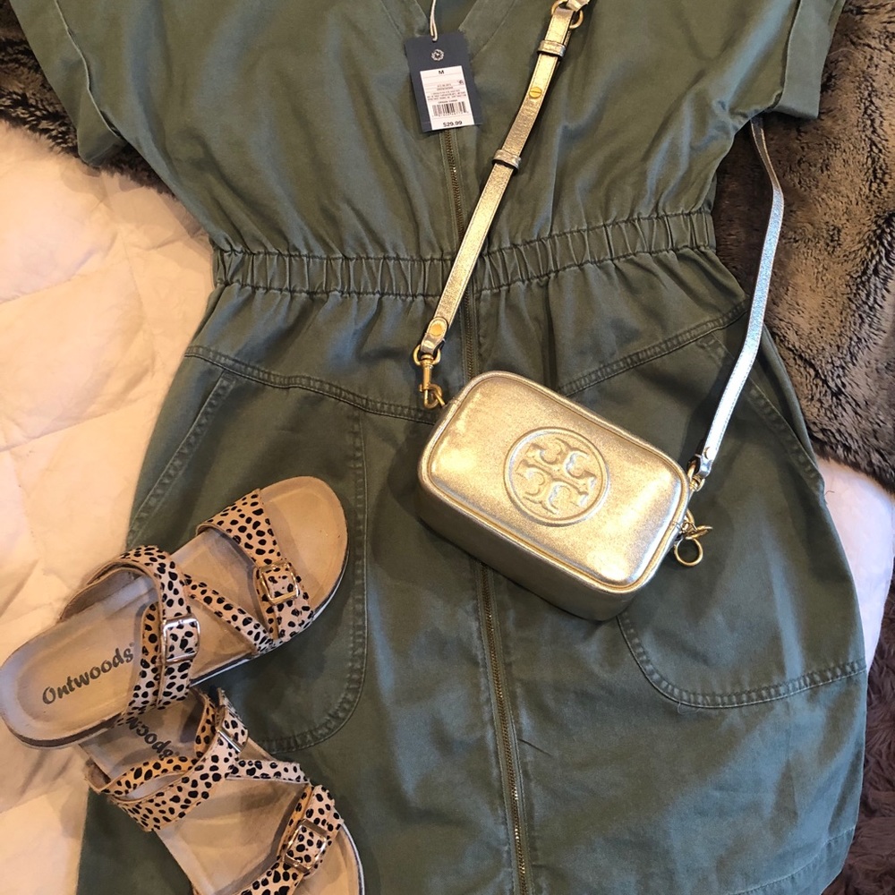 Olive green dress
